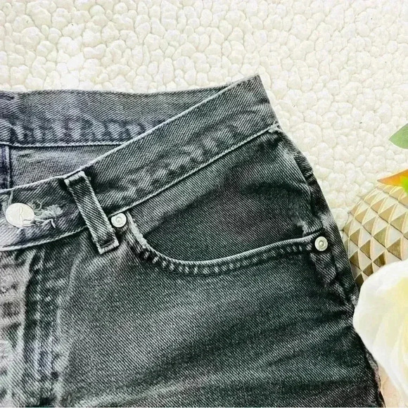 Vintage Lee Denim Riders Faded Black Super High Waist 100% Cotton Taper Mom Jean - Picture 9 of 15